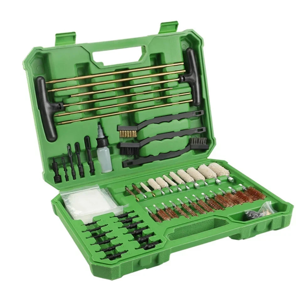 Universal Gun Cleaning Kit Pistol Shotgun Handgun Rifle Firearm w/Case
