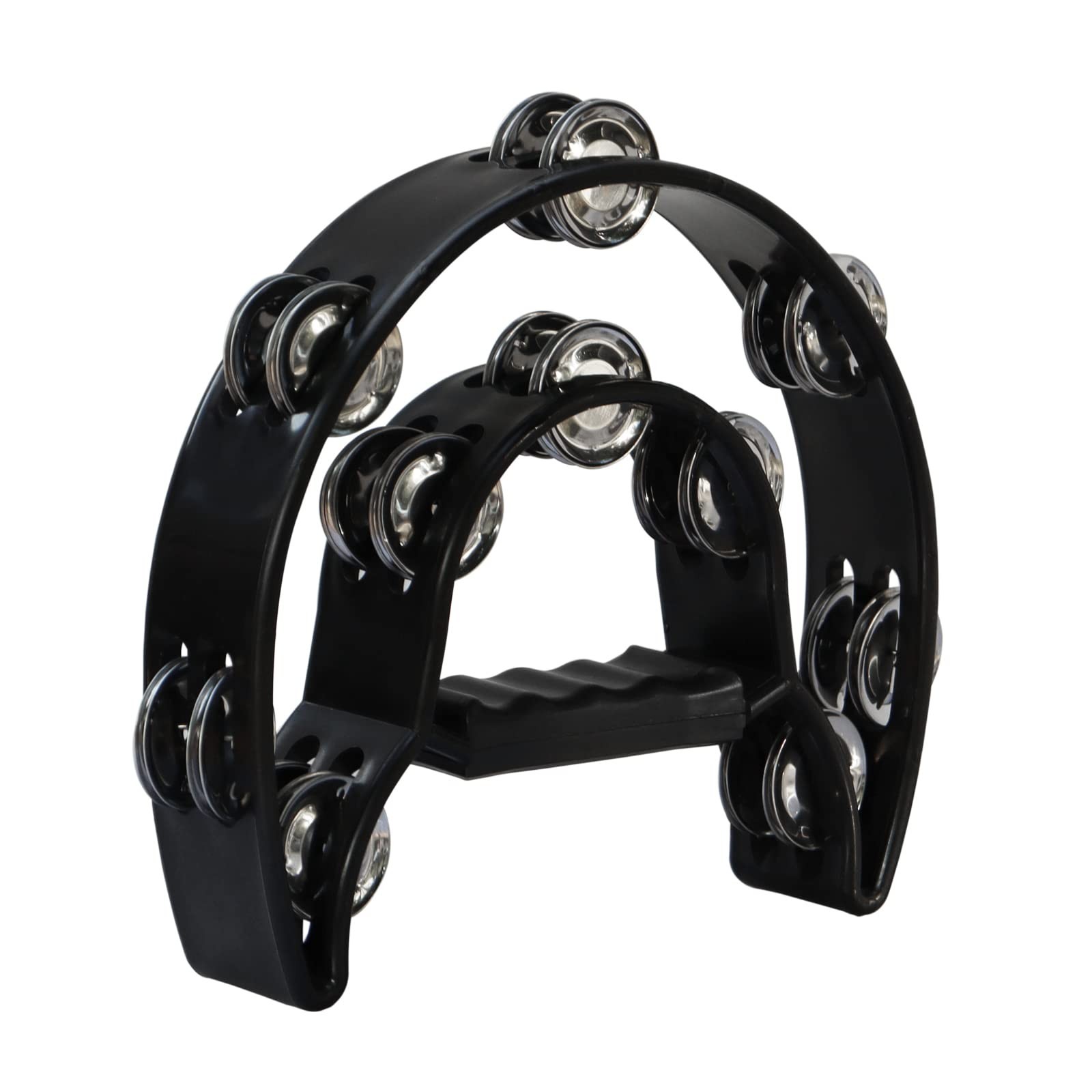 Tambourine Double Row Hand Held Percussion Tambourine with Metal Jingles for ...