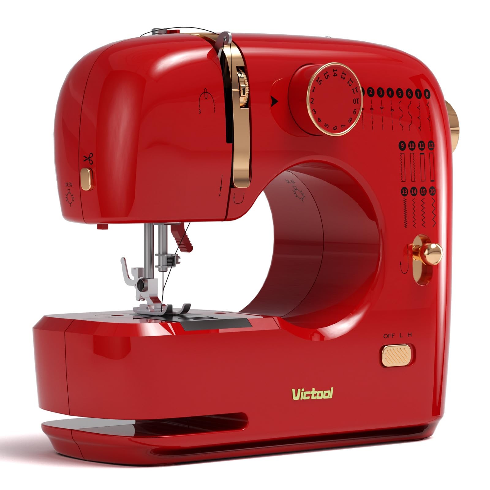 ** NEW Victool Mini Sewing Machine | 16 Built-In Stitches | Portable | Durable