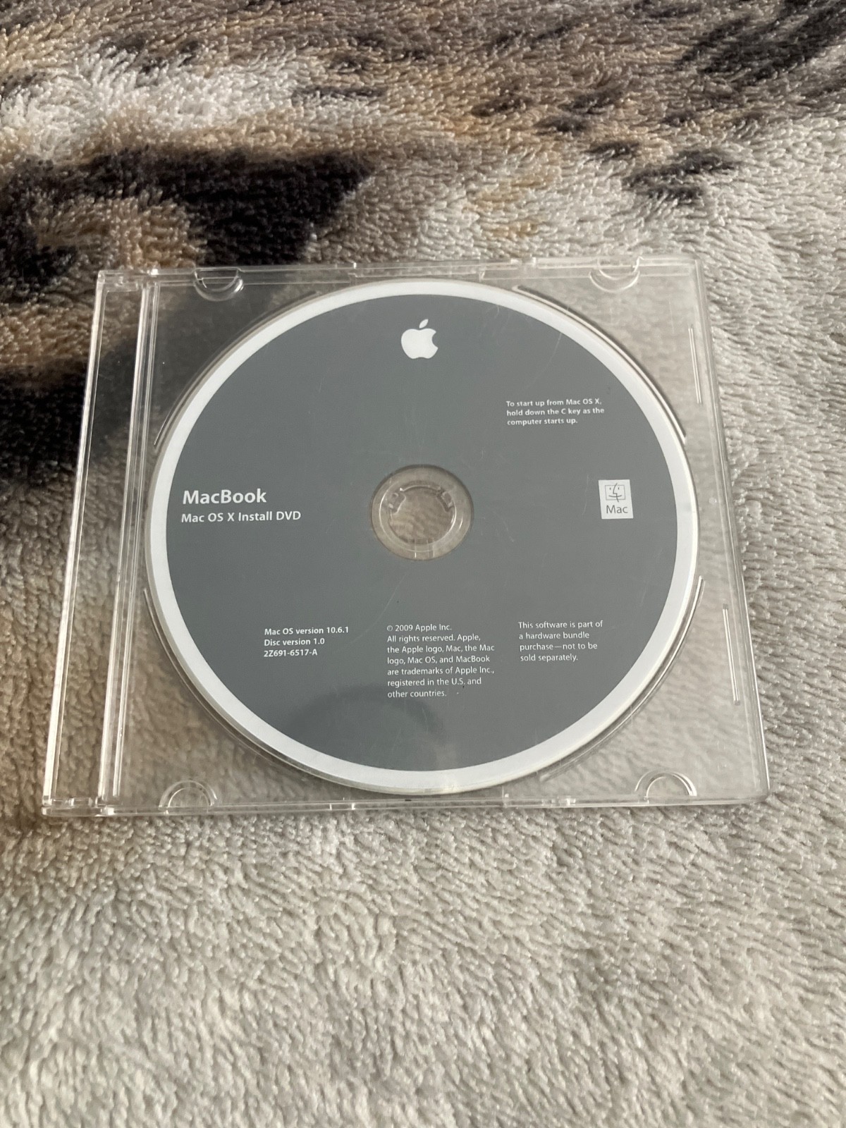2009 Macintosh Mac MacBook Applications Software Installation DVD Version 1.0