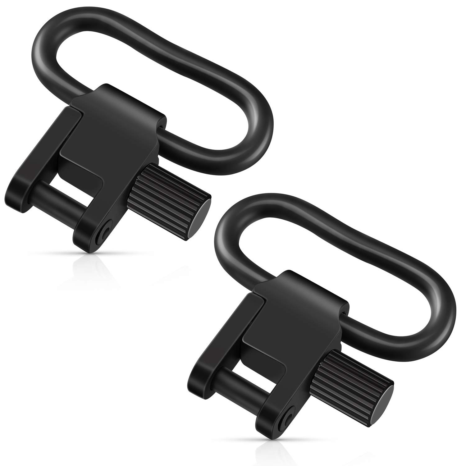 VVAAGG Metal Rifle Sling Swivel Mount 1 inch Two-Point Gun 1 inch, Black