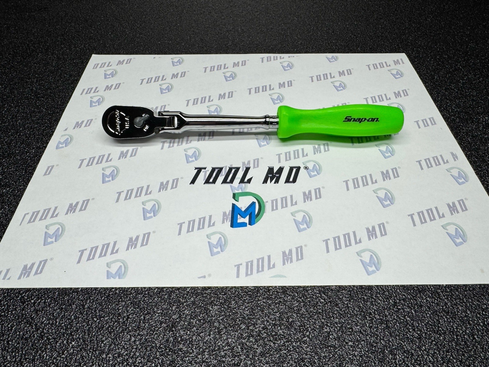 Snap-on Tools USA NEW GREEN 1/4" Drive Hard Grip Long Flex Head Ratchet THLFD72