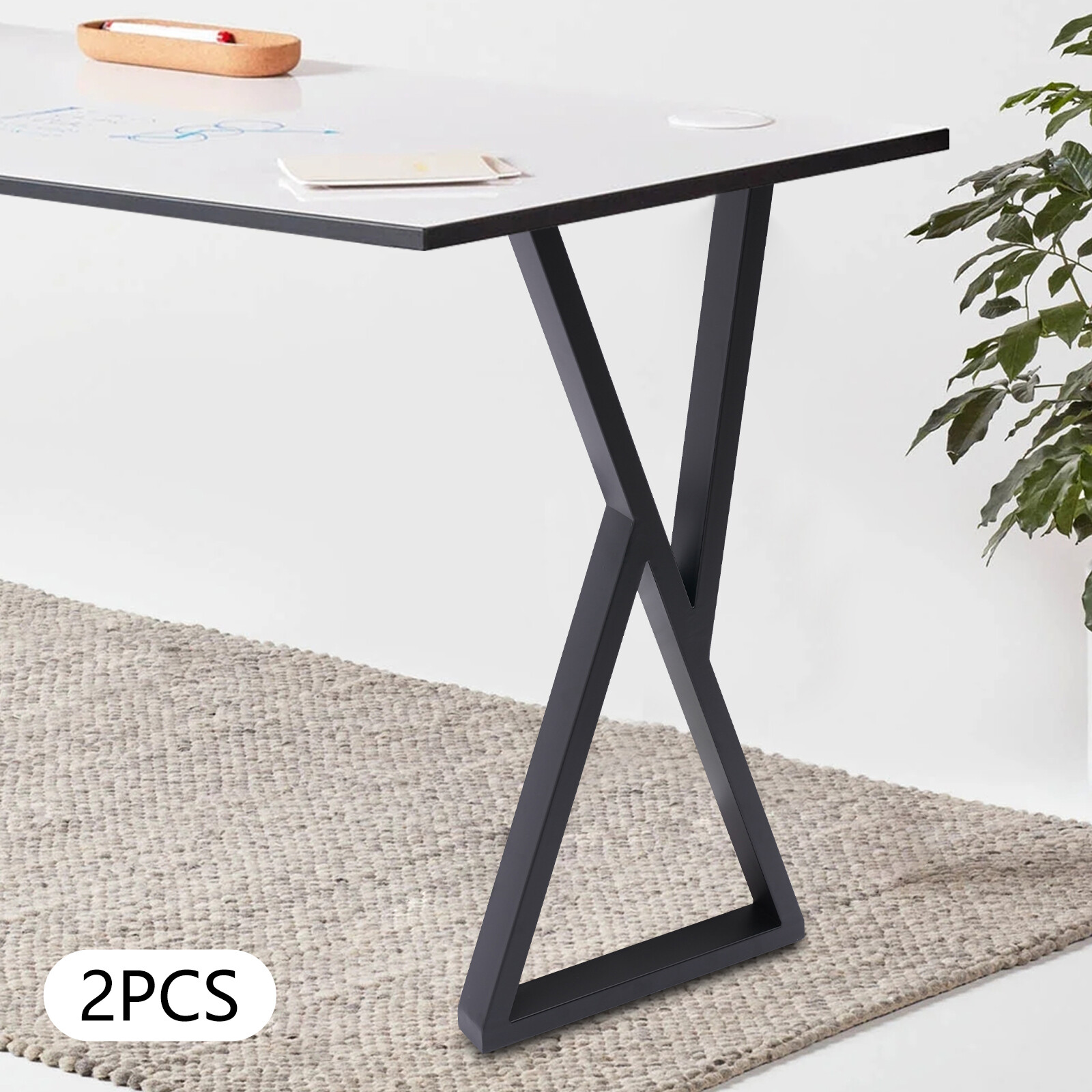 32 Inch Desk Bench Legs Table Legs DIY Furniture Legs With Anti-slip?Foot Pads