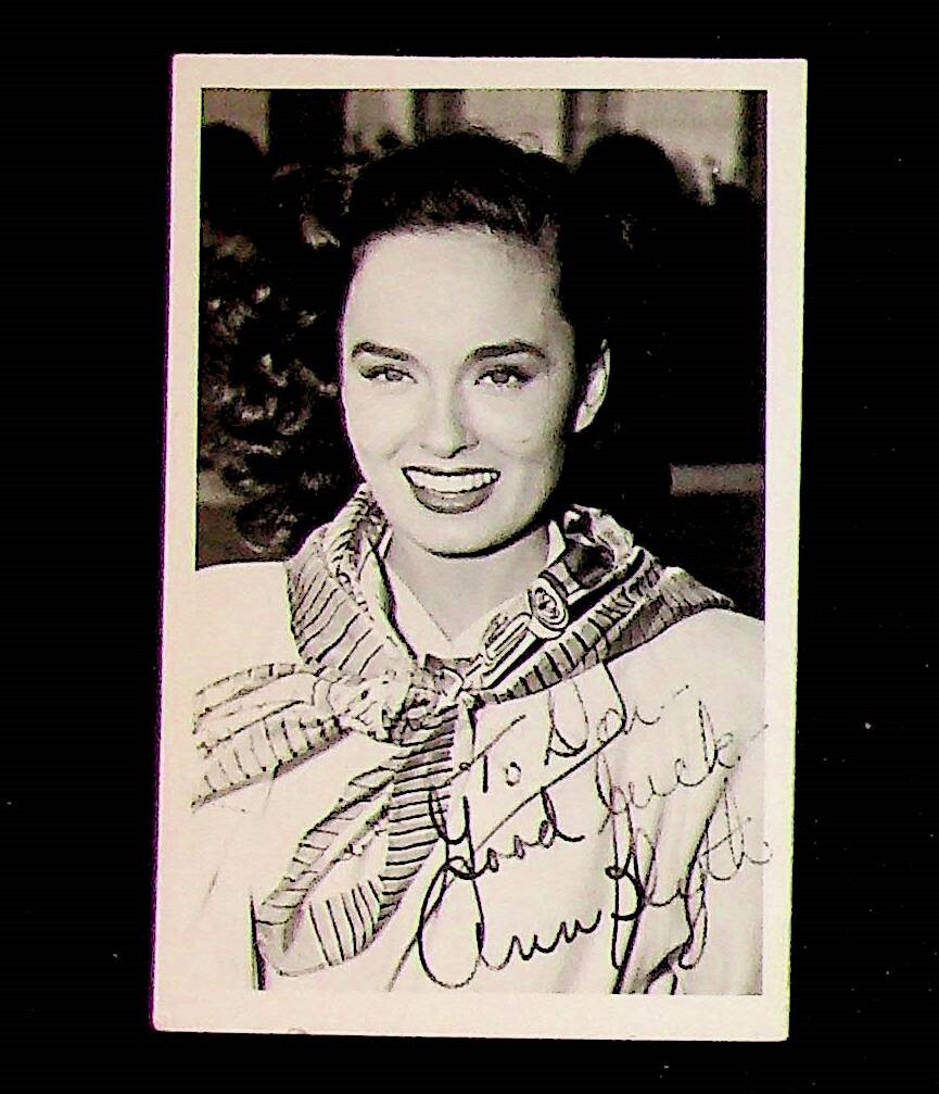 Ann Blythe Original Autograph On Photo American Actress Mildred Pierce