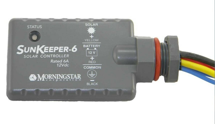 Morningstar SK-6 6A 12V Solar Charge Controller  Junction Box Mount PWM