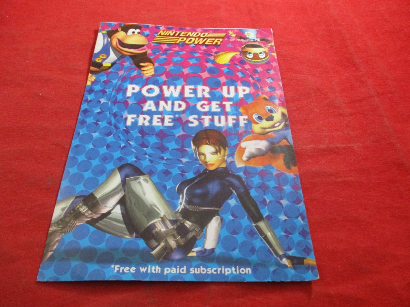 "Power Up And Get Free Stuff" N64 Nintendo 64 Power Magazine Promo Offer Insert