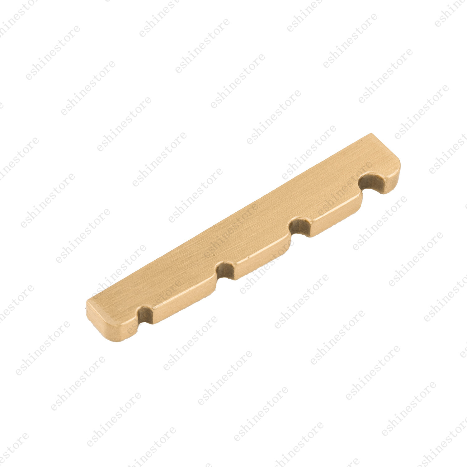Pre-slotted 38mm 4 String Solid BRASS NUT For Fender JAZZ Bass FLAT Bottom