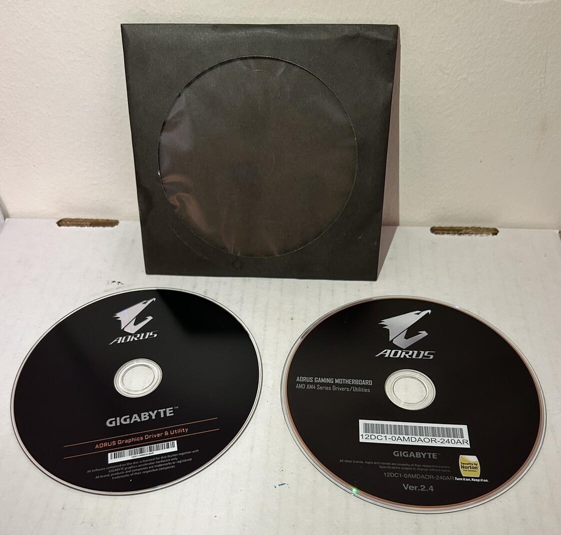 Gigabyte AORUS Graphics Driver and Utility Disc Installation AMD AM4 Series