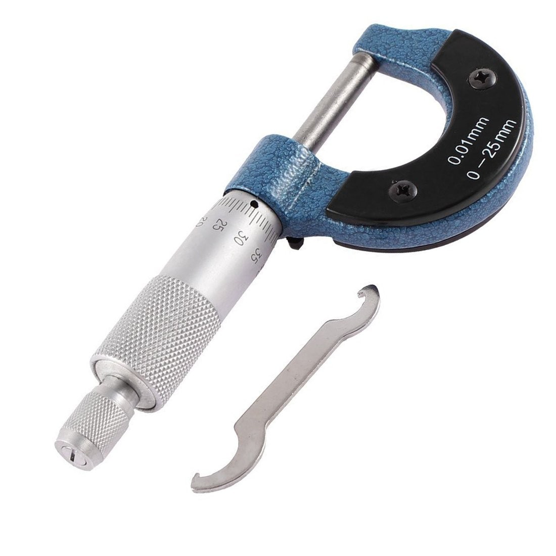 Micrometer 025mm 0.01mm Outside Ratchet Stop High Precision Machinist Tool