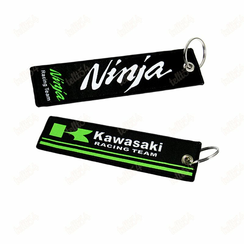 NINJA KAWASAKI DUCATICORSE MOTORCYCLE DOUBLE SIDE Racing Cell Holders Keychain