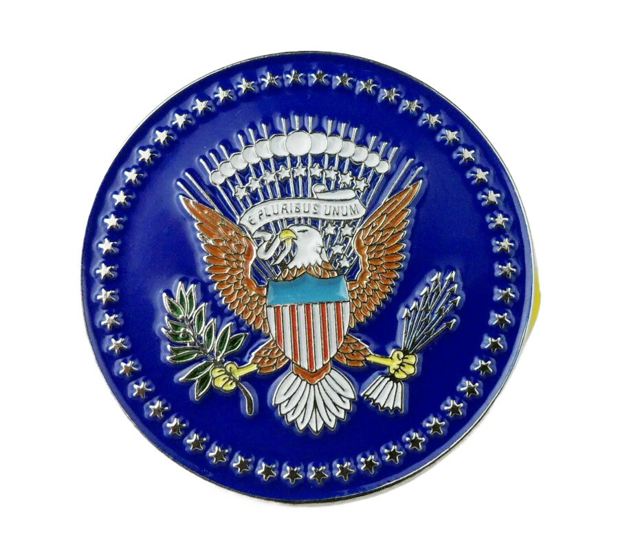 METAL small US SEAL OF THE PRESIDENT BADGE TIE TACK LAPEL PIN INSIGNIA