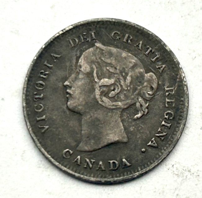 CANADA SILVER 5 CENTS 1899