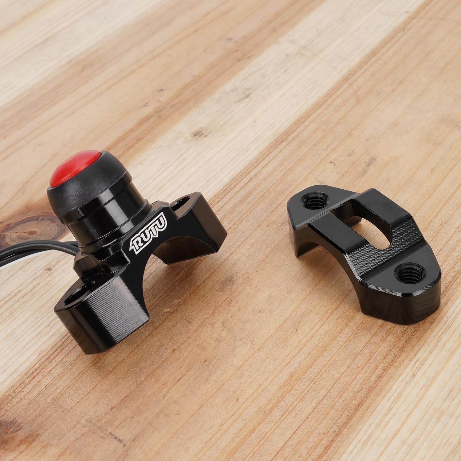CNC Universal Motorcycle Engine Stop Start Kill Switch Button with Black