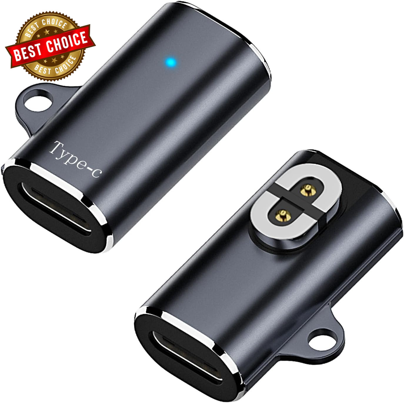 2 Pack Type-C Magnetic Charger Adapter, USB-C Charging Converter for Aftershokz