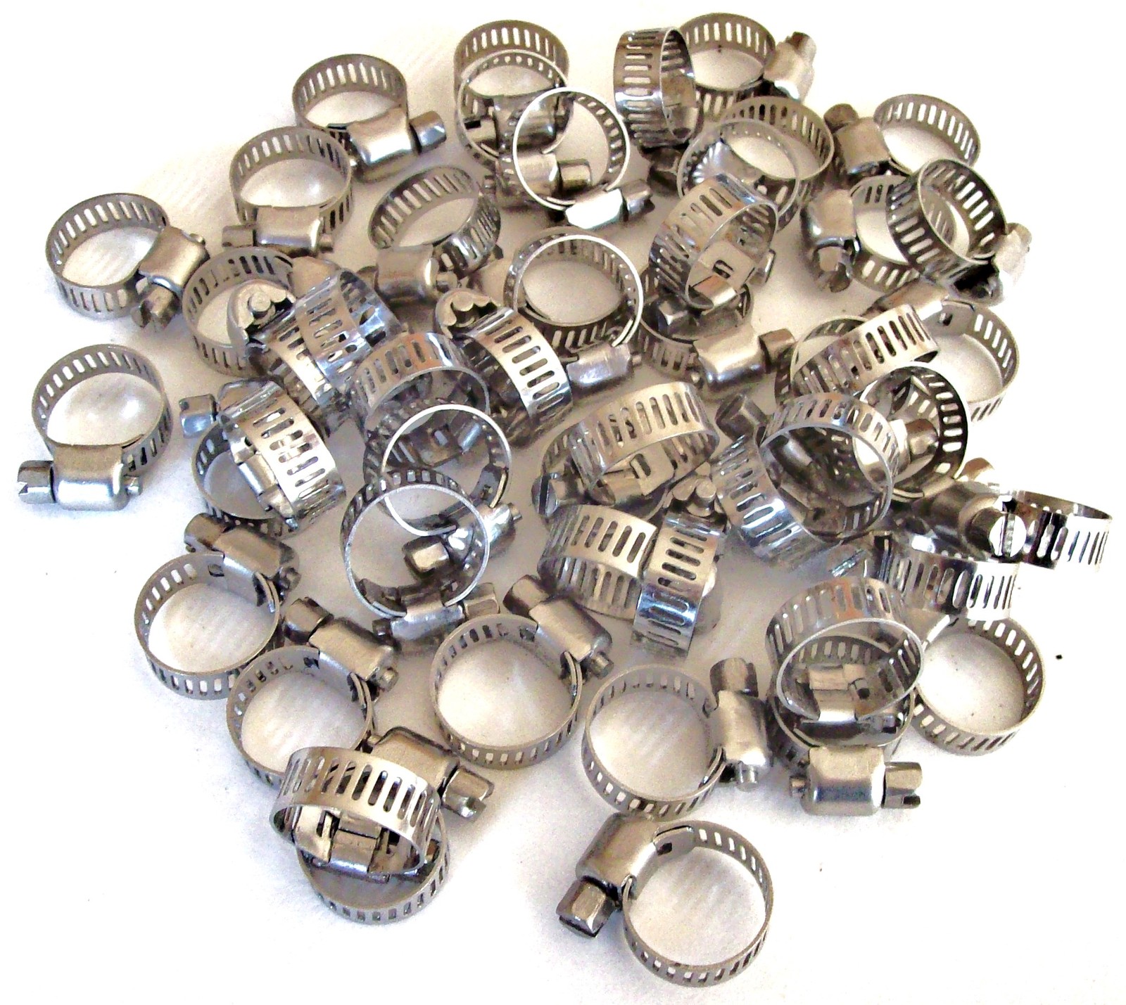 50 GOLIATH INDUSTRIAL STAINLESS STEEL HOSE CLAMPS 3/8" - 5/8" SSHC58 10MM-16MM