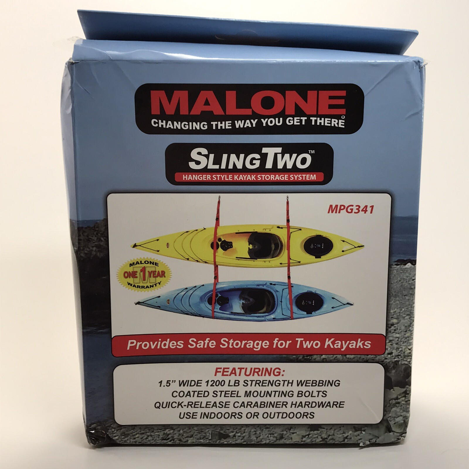 Malone Auto Racks SlingTwo Double Kayak Storage System