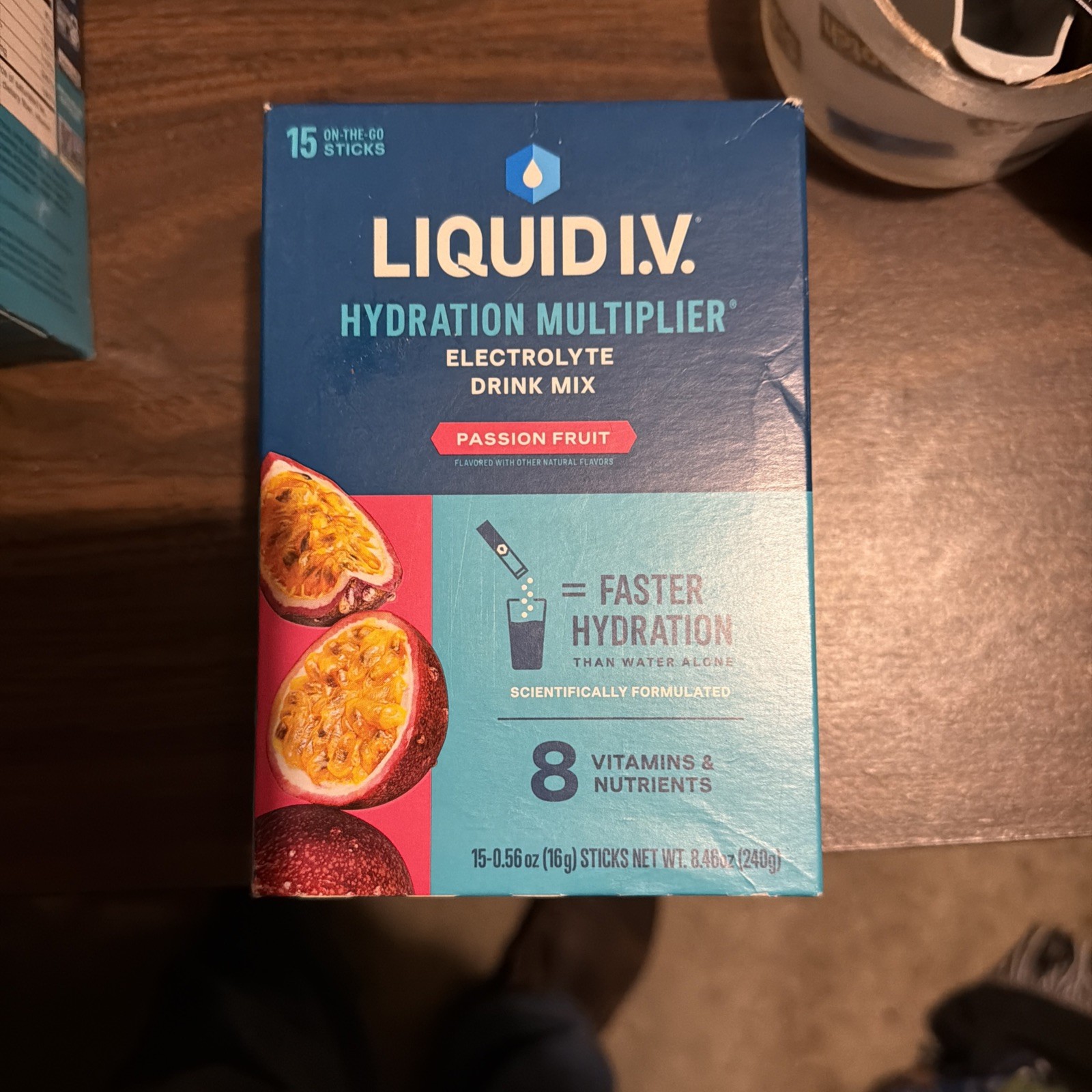 Liquid I.V. Passion Fruit Hydration Multiplier Electrolyte Mix, 0.56oz - 15ct