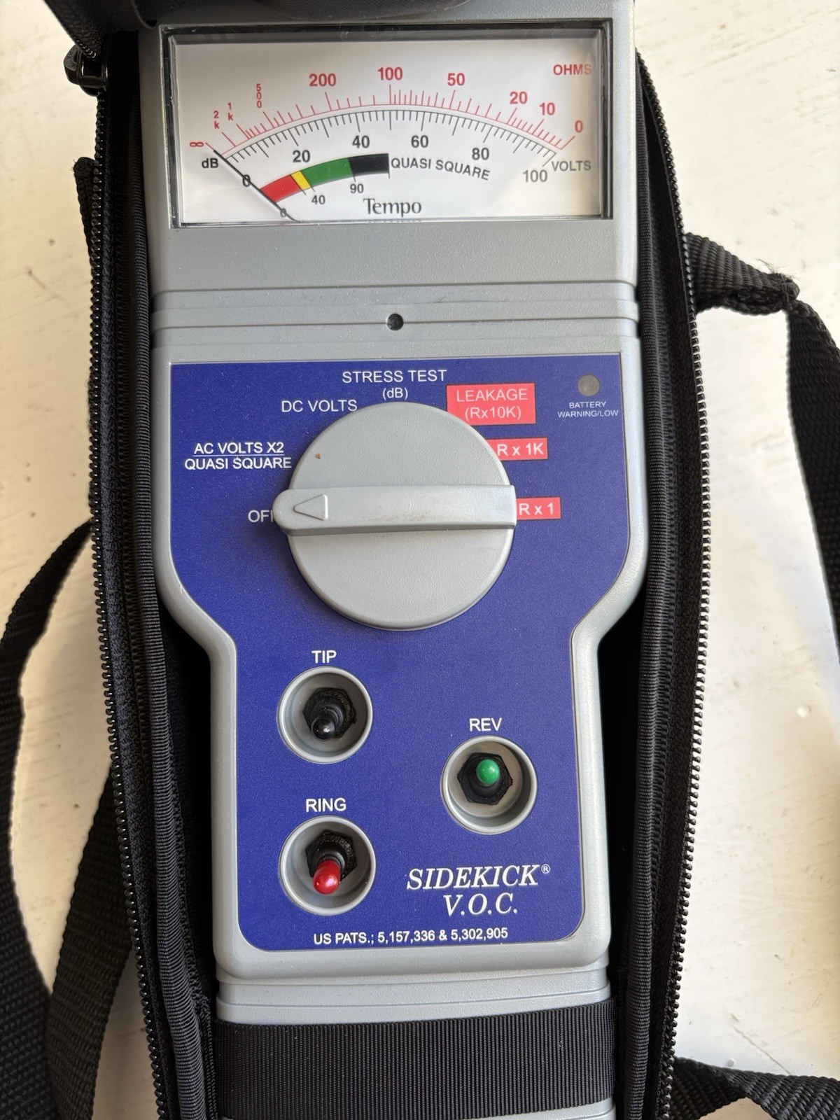 Sidekick Tempo VOC Cable Tester 1143-3001-A Technical Support Complete Kit