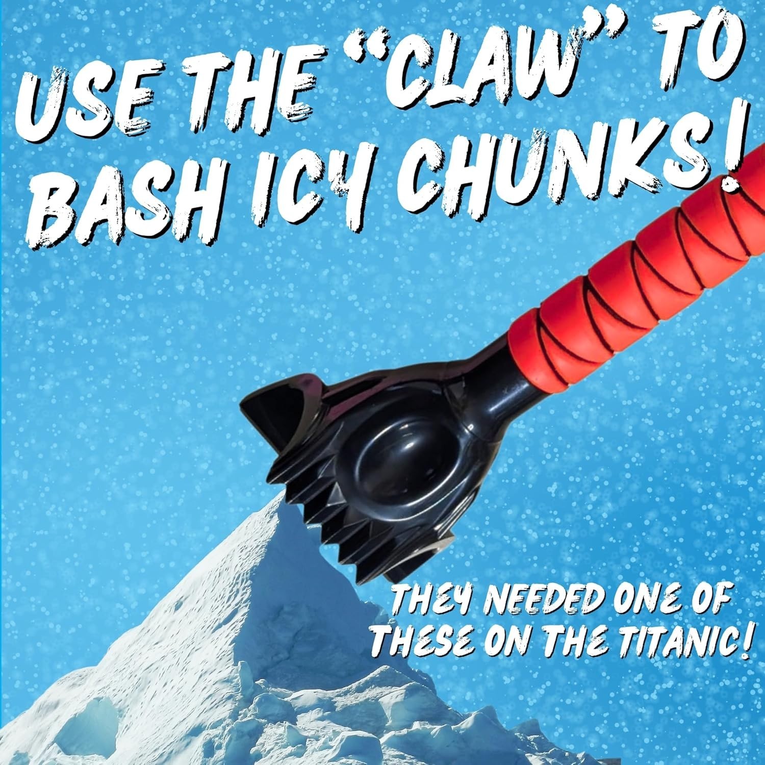 Heavy-Duty Ice Scraper with Snow Brush - Compact & Extended Design