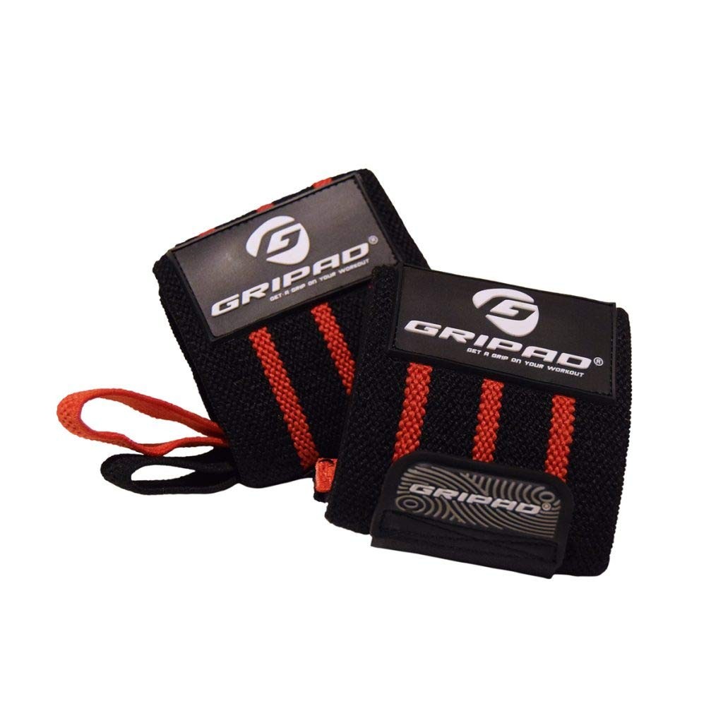 12" x 3" Weight Lifting Support Wrist Wraps, Strong Wrist Wraps, 2 Thumb Loop...