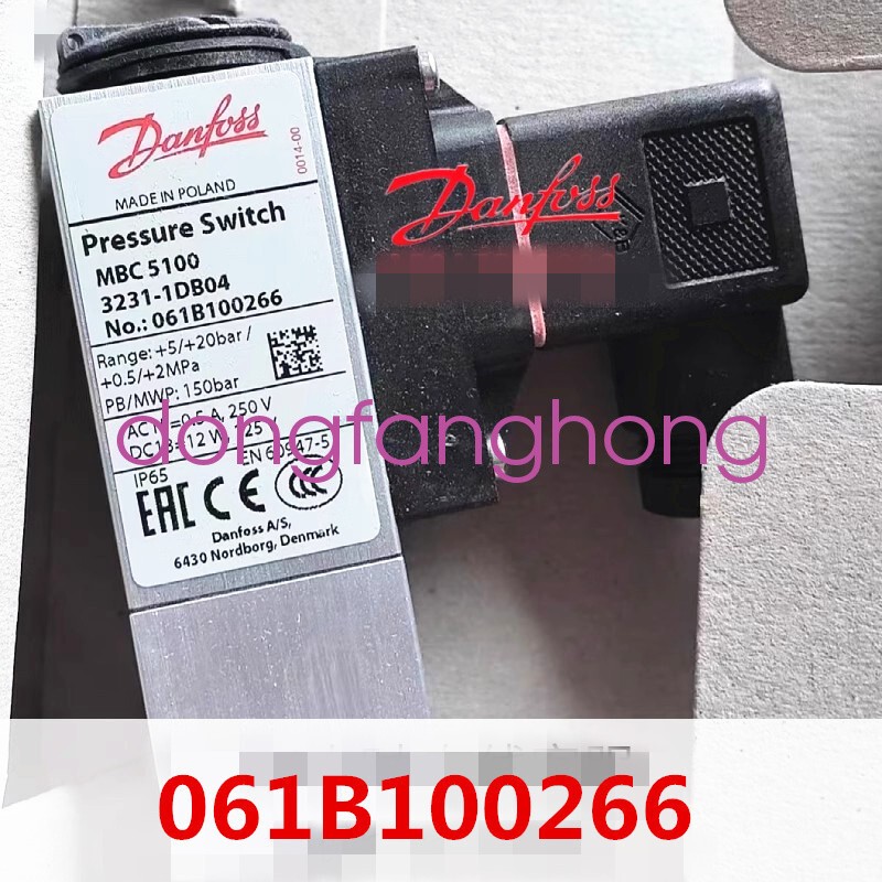 new Danfoss Pressure Switch MBC5100 061B100266 +5/20bar FedEx or DHL or UPS