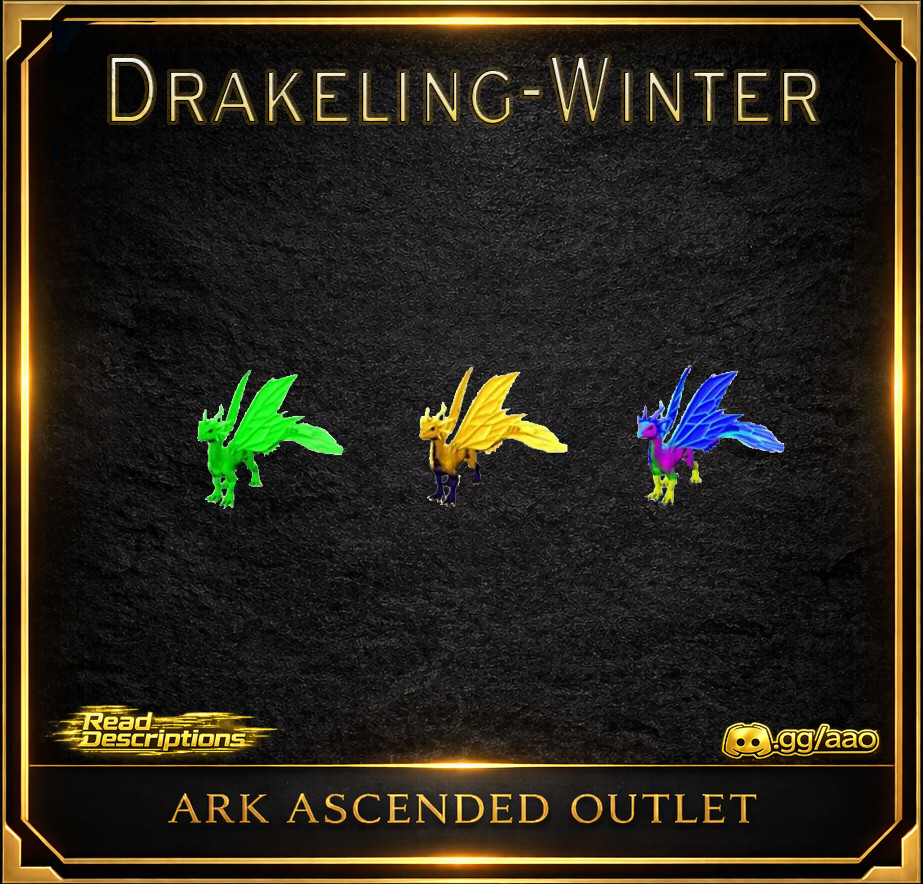Ark Survival Ascended PVE-ASA- Drakeling-Winter-Colors-DIno-Official-AAO