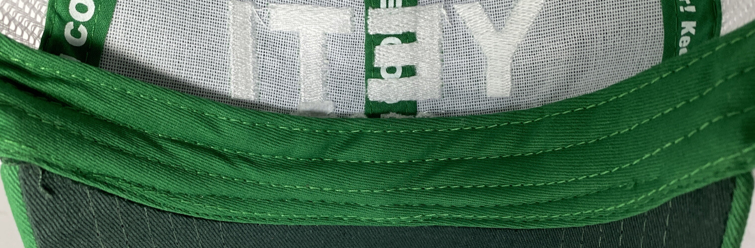 YETI Coolers Logo Trucker Hat Cap Green White Mesh SnapBack