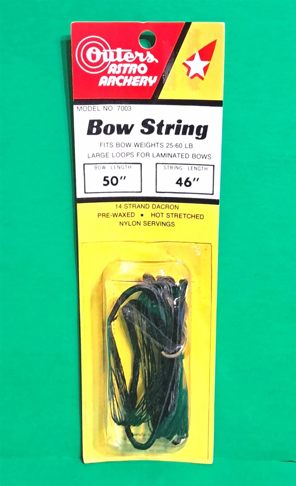 Original Outers Astro Archery Recurve Bow Replacement String 50" AMO 14st Dacron