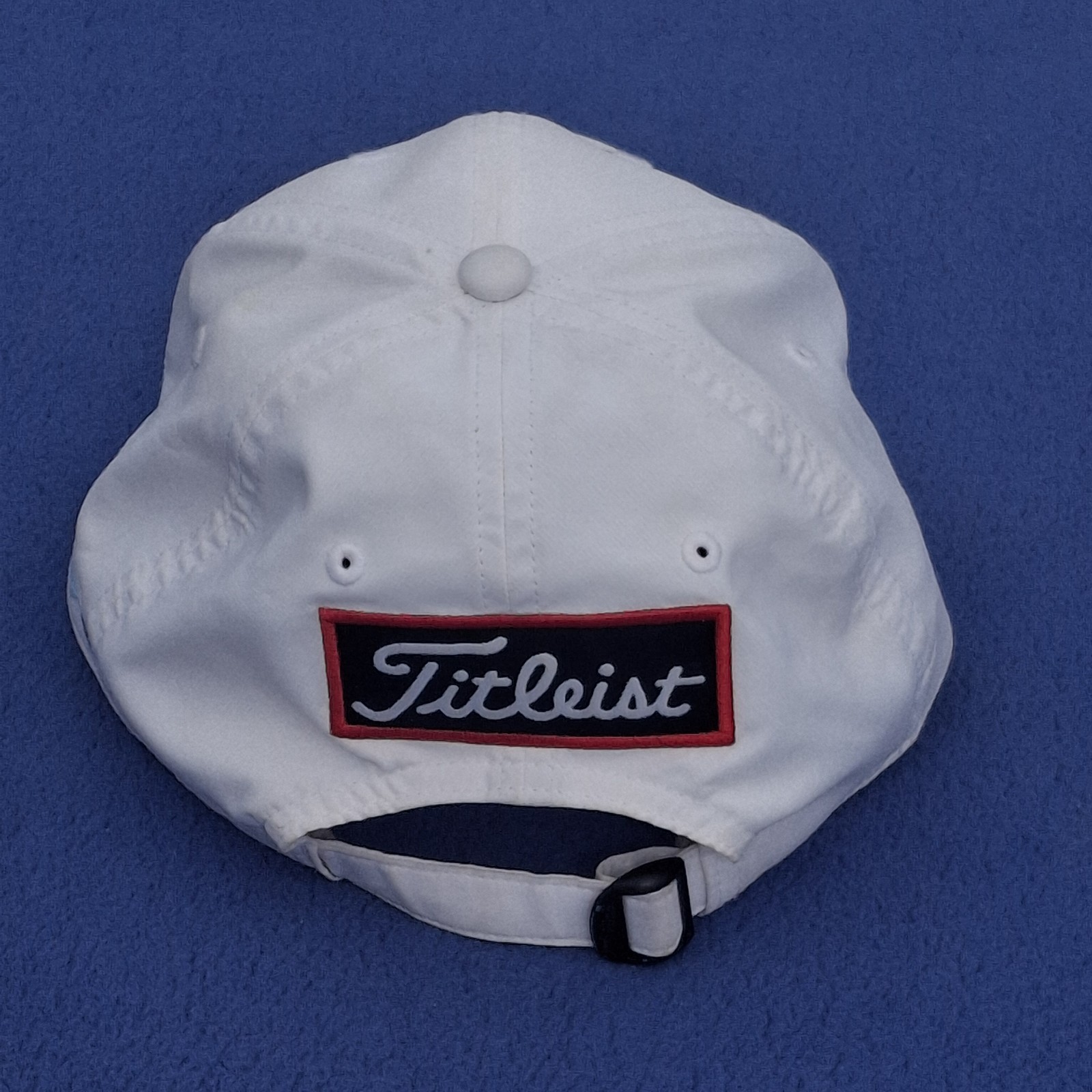 Titleist Pro V1 FJ Hat Cap White w/Light Blue Lettering Embroidered Adjustable