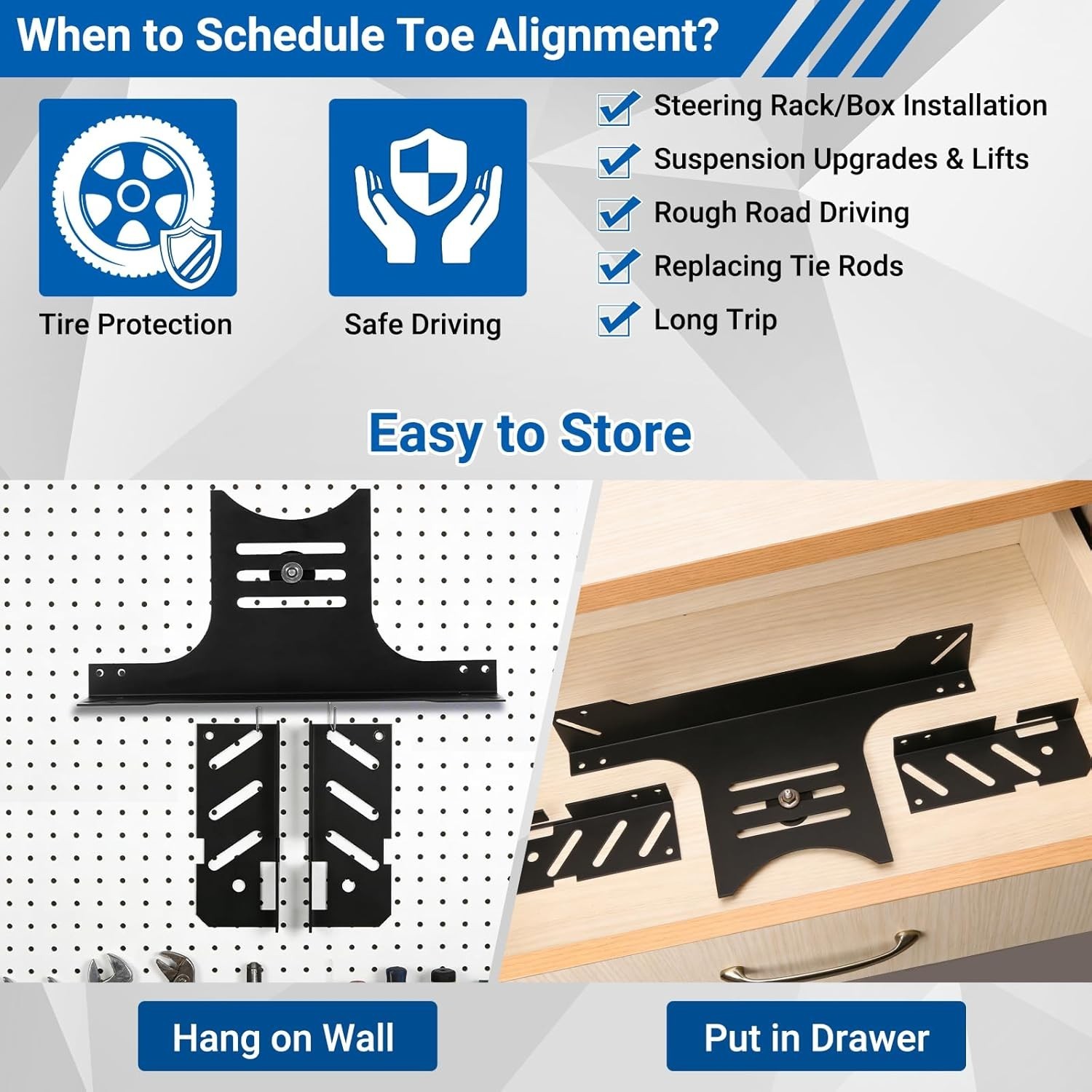 Wheel Alignment Tool Kit, 2 PCS Magnetic Measuring Tapes, Heavy Duty