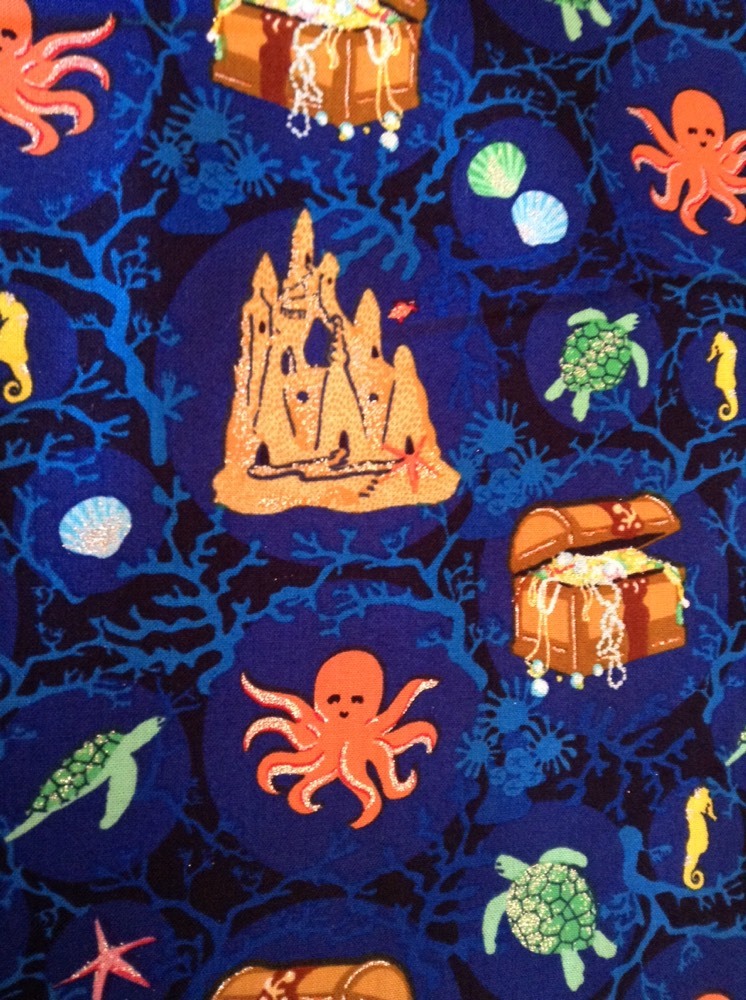 Fabric Sand Castles& Treasures 61357, sold by the yard