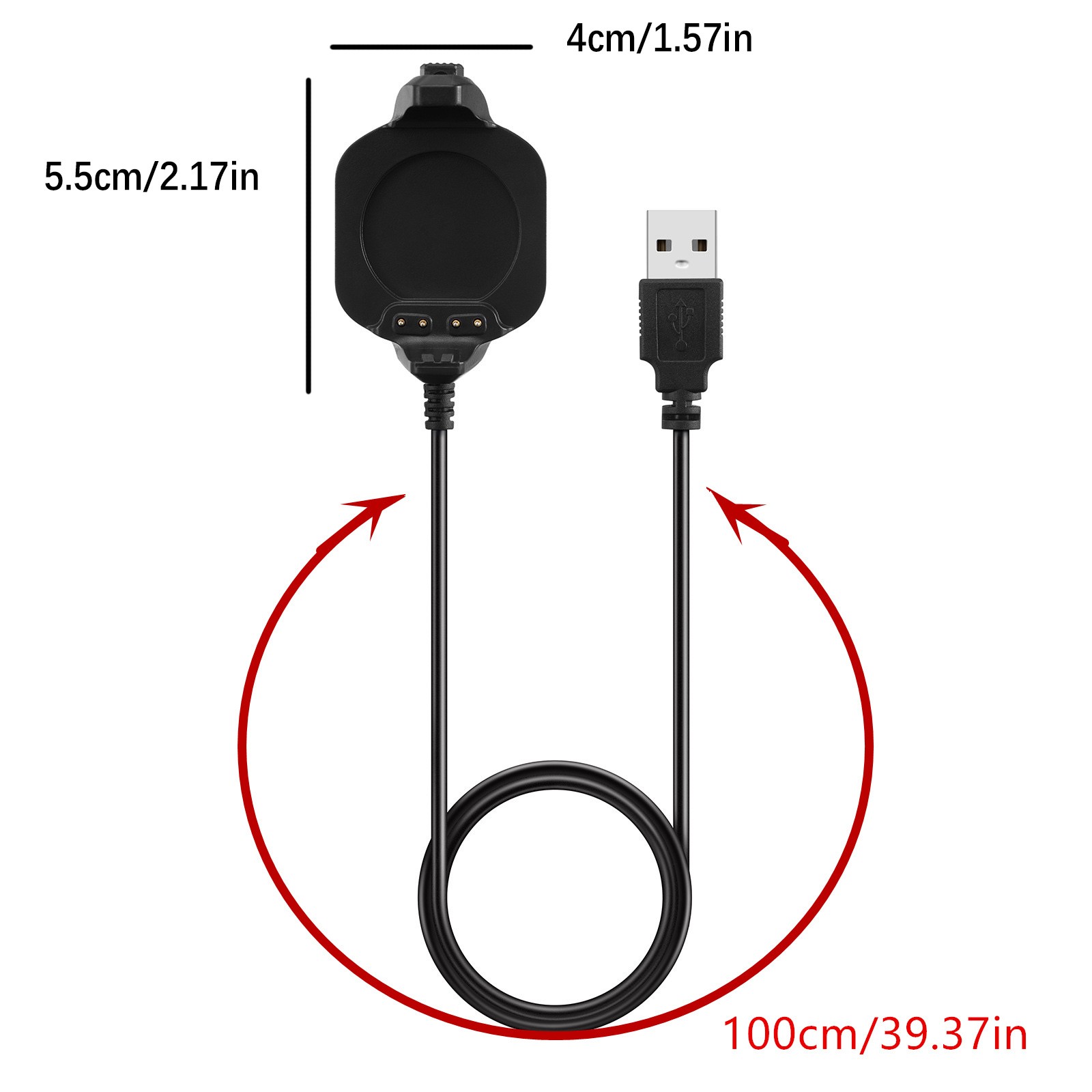 For Garmin Forerunner 920XT New Charger Dock USB Cable Black Original Quality