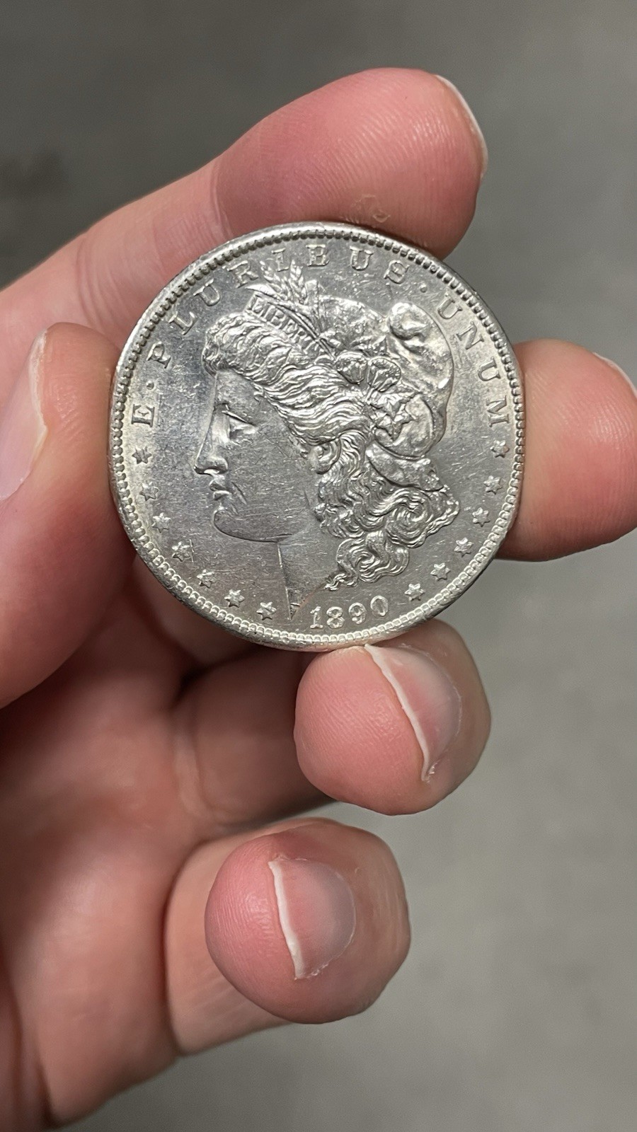 1890-S Morgan Dollar $1 BU -90% Silver