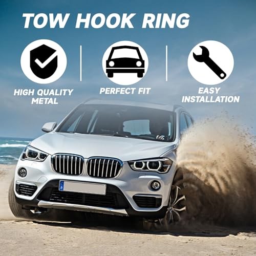 72157070643 Towing Eye Hook for 1 3 5 7 X5 X3 Series E60 E61 E65 E70 E87 E90