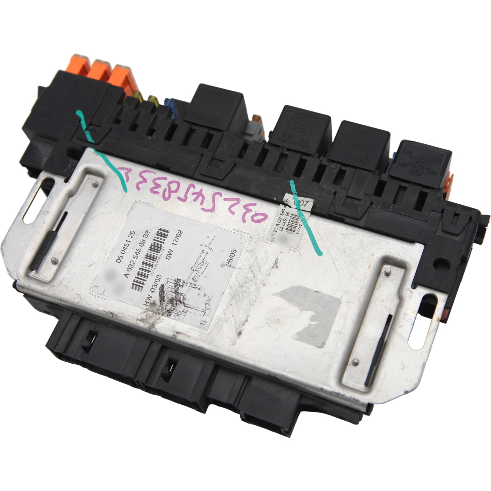 For 01-06 MERCEDES W220 S430 S500 CL500 FUSE BOX RELAY CONTROL UNIT A0325458332