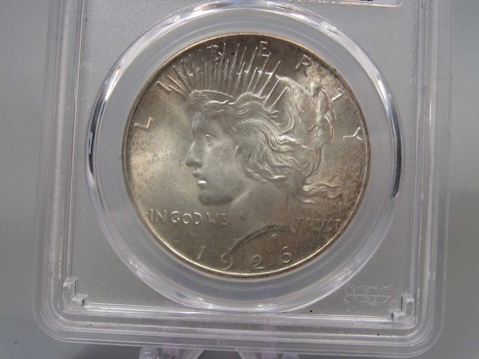 BU 1926-s Silver PEACE Dollar. PCGS MS63.