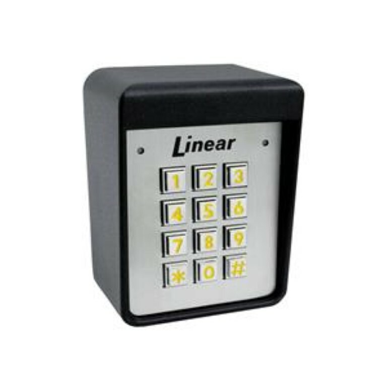 Linear AC-480 12/24V 480 Codes Wired Metal Keypad Exterior Surface Mount Gate