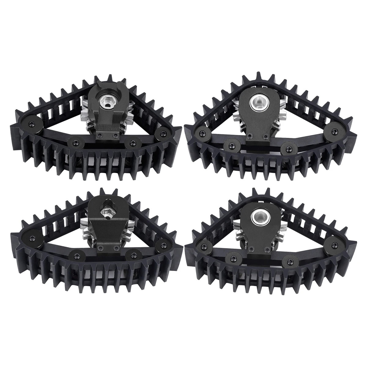 4Pcs Snow Tracks Wheel Tires for 1/18 Traxxas TRX4M RC Crawler Car Upgrade Parts