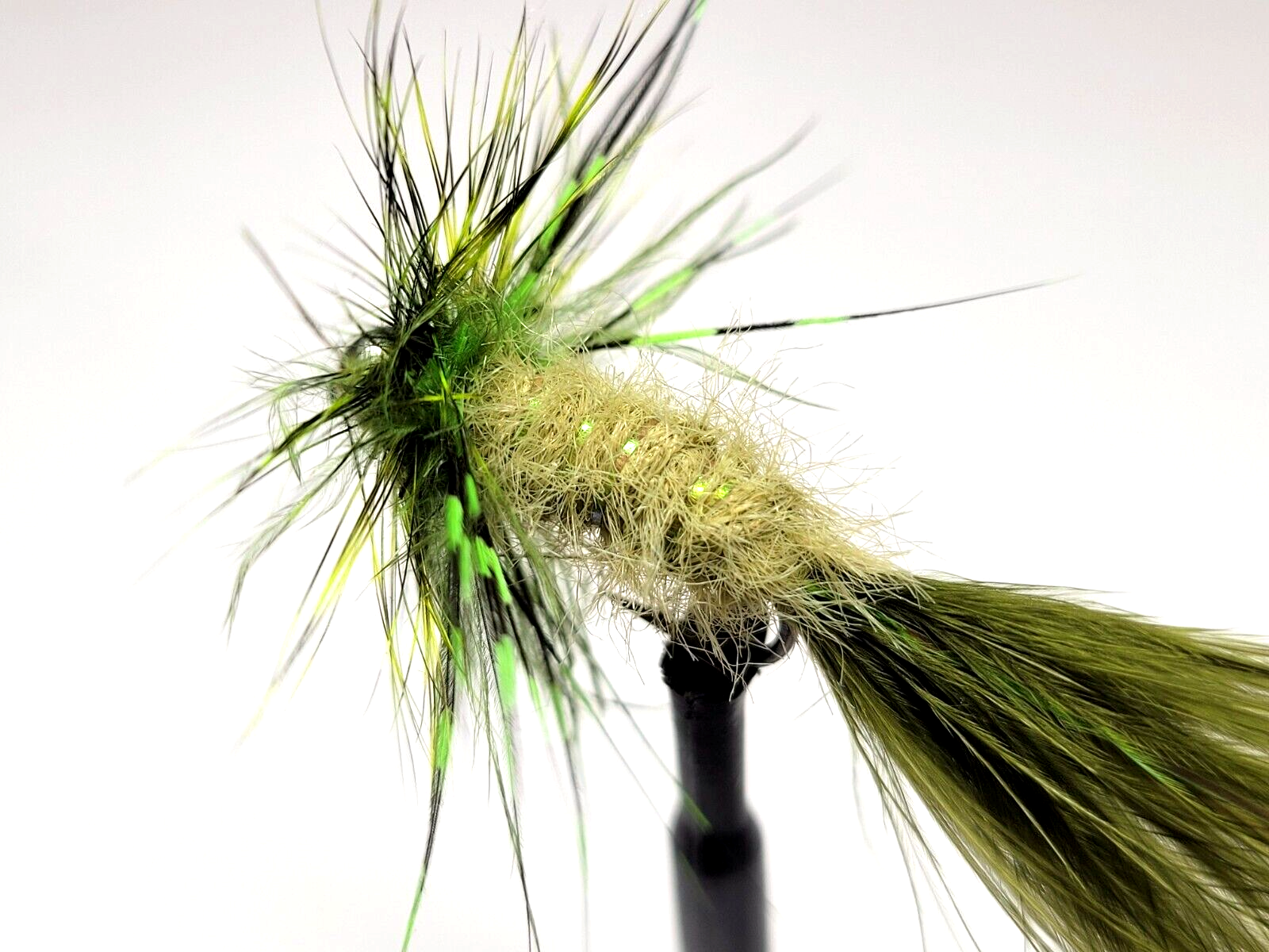 BUGGY CHENILLE - OLIVE - Small 2mm - 5 Yd. pc. - Fly & Jig Tying Material - NEW!