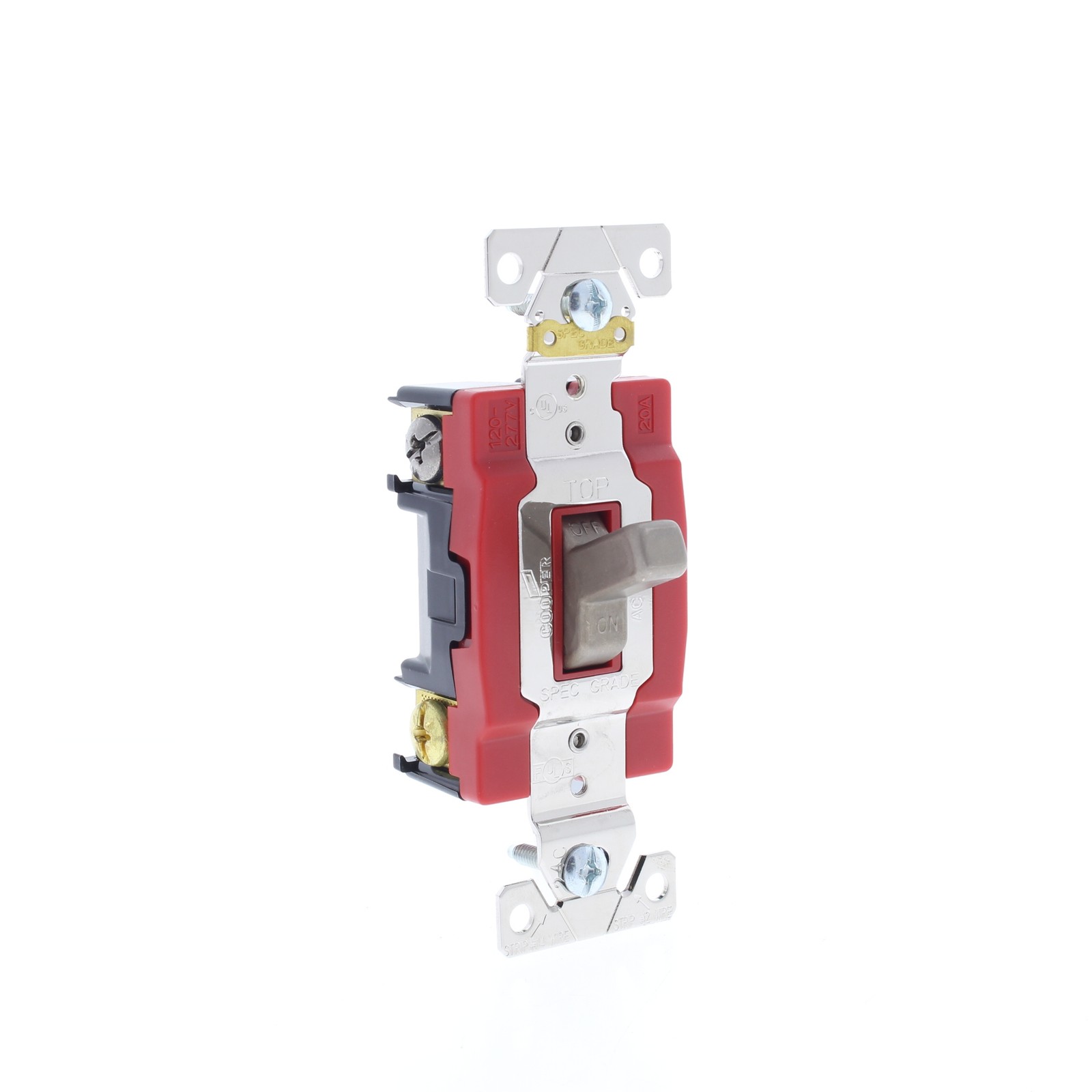 Antimicrobial Copper CuVerro INDUSTRIAL DOUBLE POLE Toggle Switch 20A AH1222CU