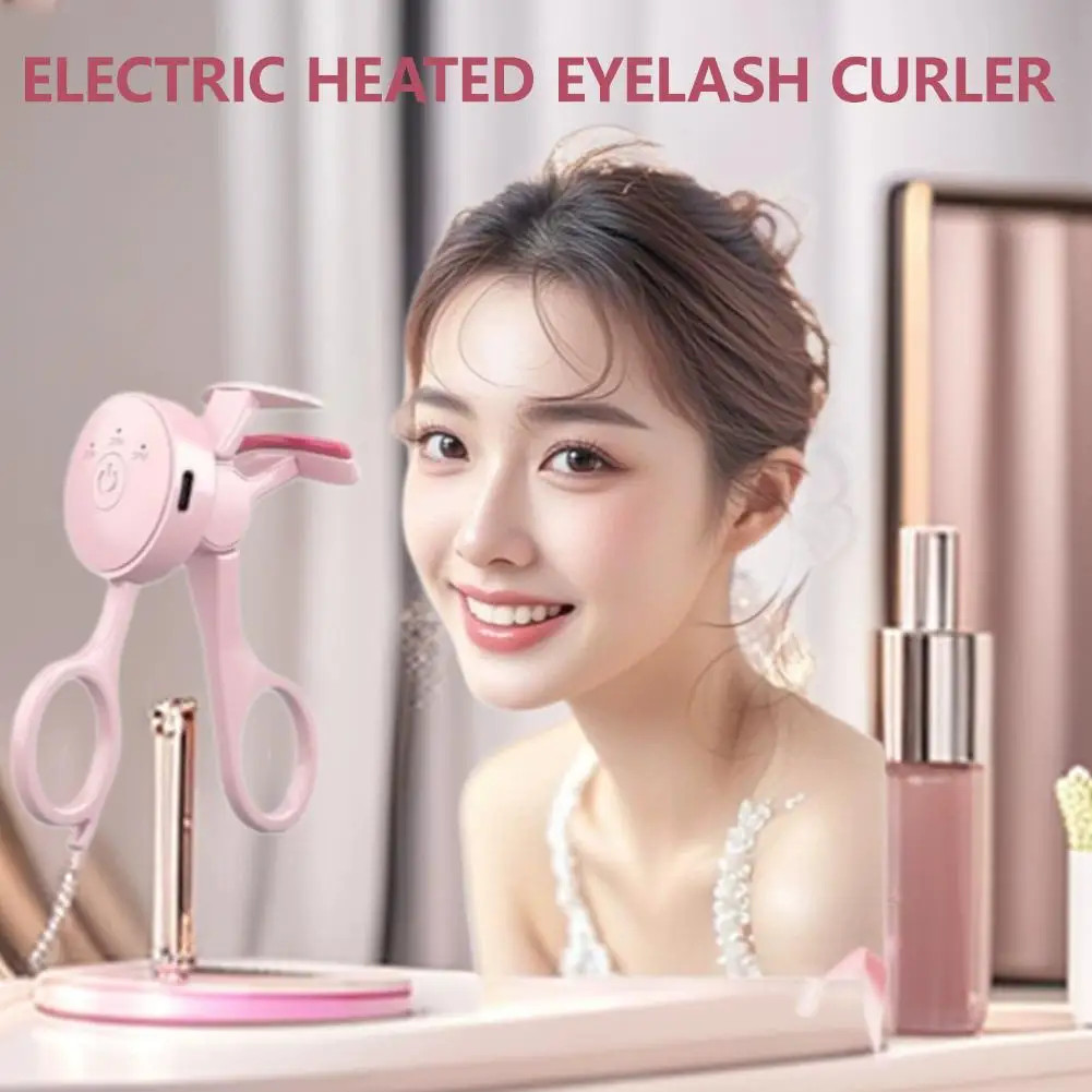 Heating eyelash curler small eyelash curler tool long-lasting heating eyelash cu