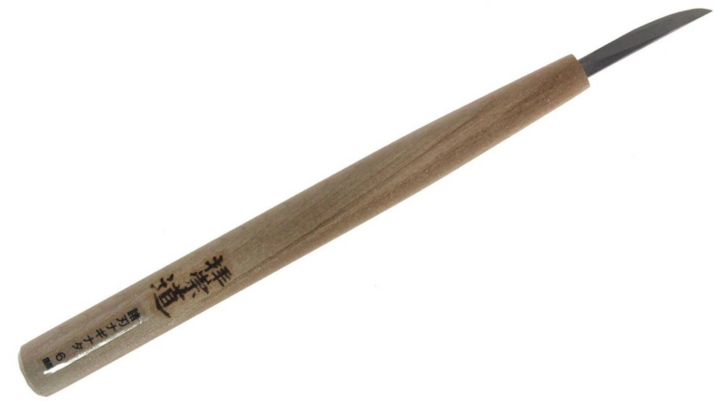 Michihamono Wood Carving Tool Double Bevel 6mm Woodworking Whittling Knife