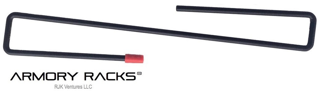 1-Gun Shelf Hanger Rack (Small – 8" Depth) from RJK Ventures (5-Pack) - USA