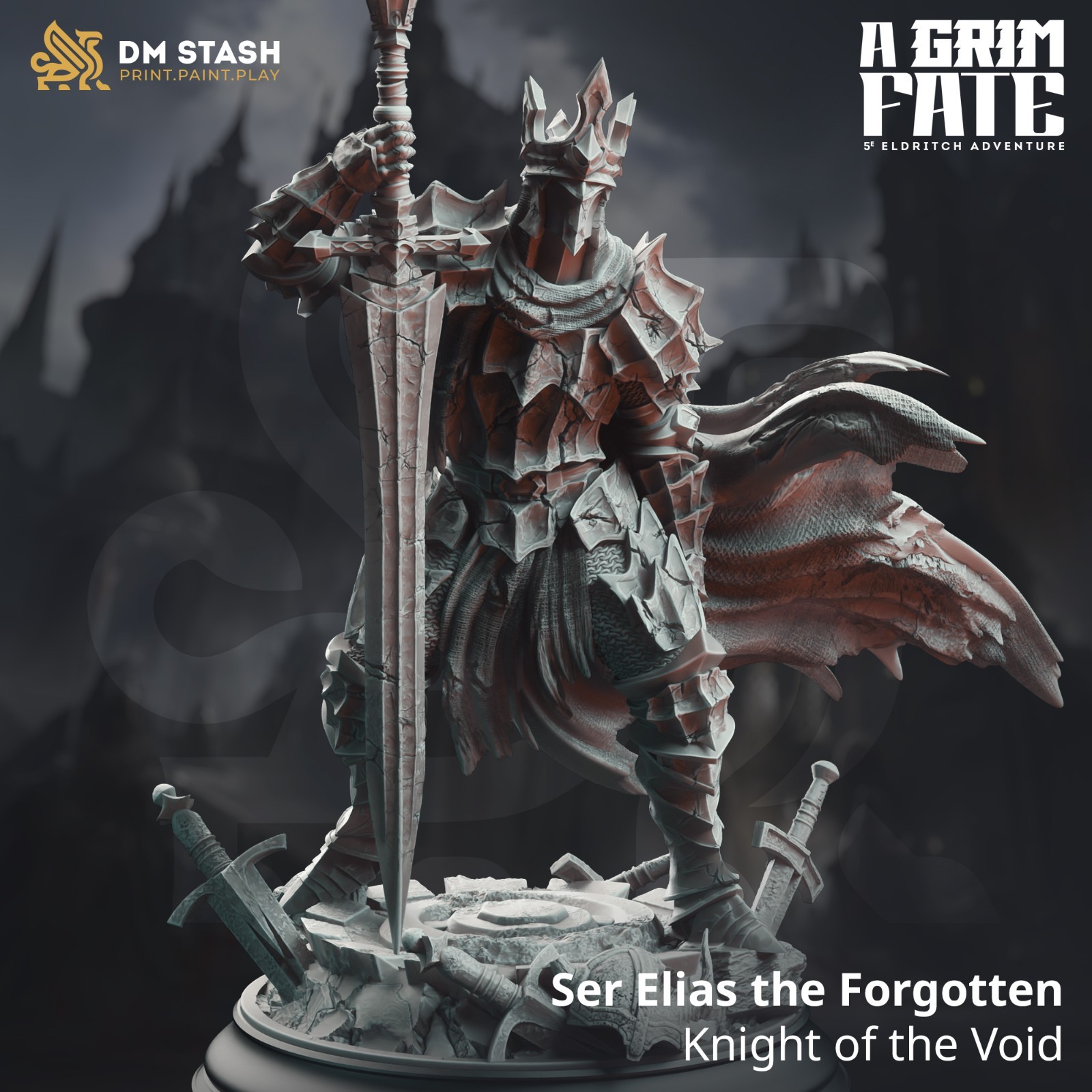 Dungeons & Dragons Human Paladin Miniature - Sir Elias - DnD RPG Wargames