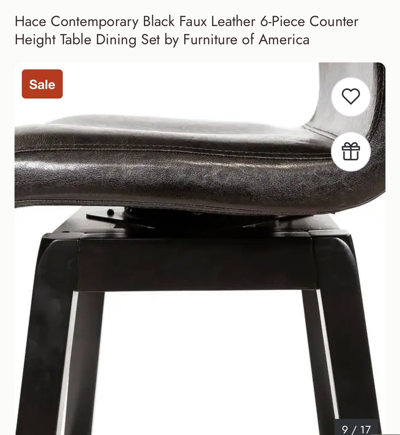 ROOMS TO GO modern dining room set table 4 chairs