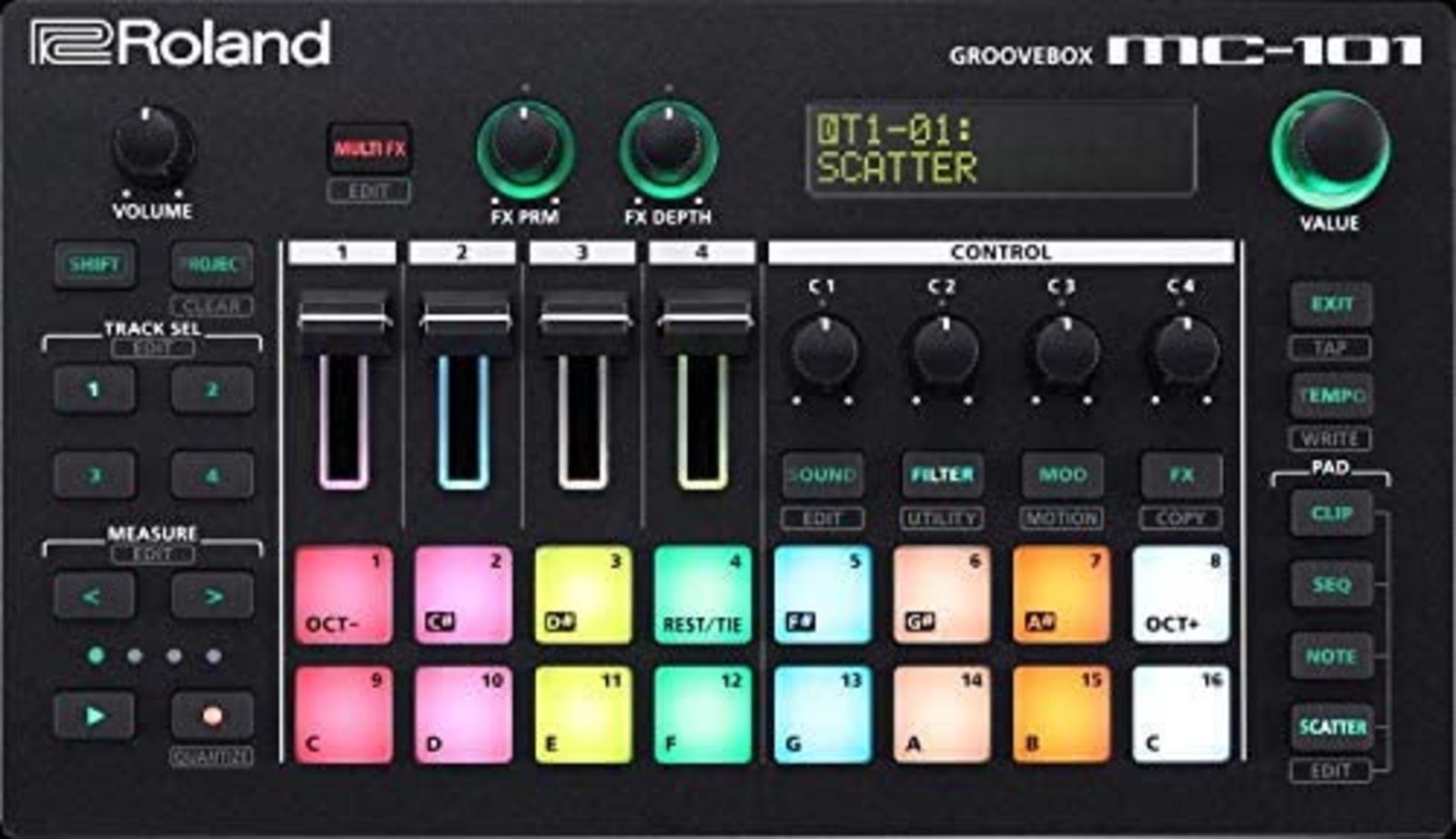 Roland / MC-101 GROOVEBOX AIRA Free Shipping with Tracking number New from Japan