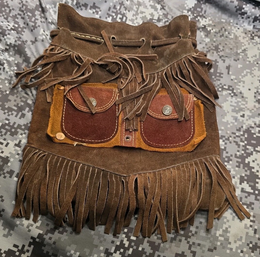 BLACK POWDER MUZZLELOADER POSSIBLES BAG LEATHER FLINTLOCK PERCUSSION MUSKET BAG