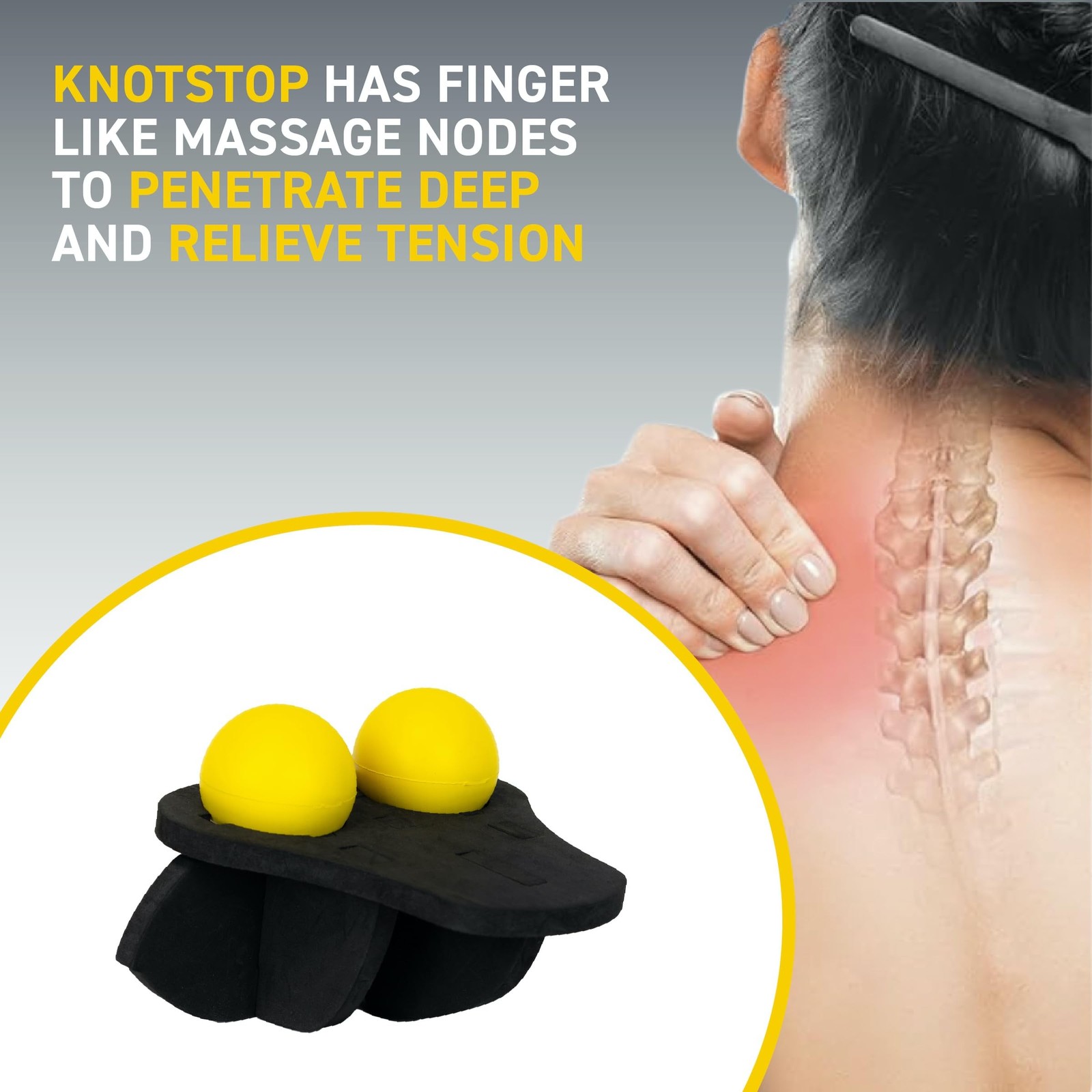 Rolflex KnotStop - The Neck Relief Tool for Knots and Trigger Points.