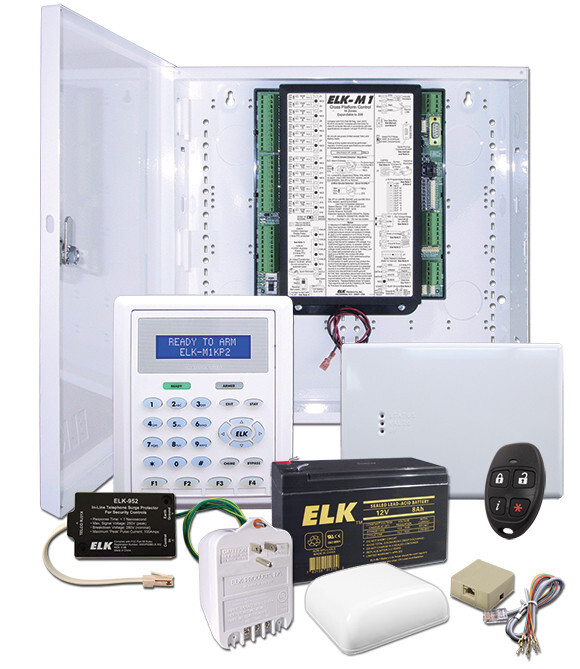 ELK Two Way Wireless Ready Home Alarm Kit M1 Gold M1GSYS4STW