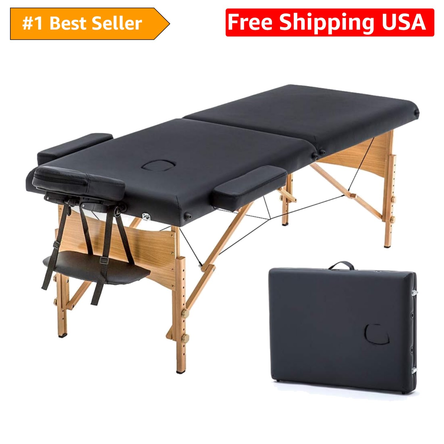 Luxurious Folding Massage Table 24" Wide - Easy Setup for Spa Professionals